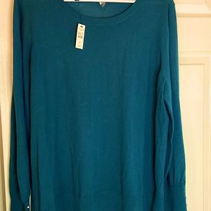 Talbots 2x merino wool pearl embellished sleeves. Brand new. Never worn. Tags